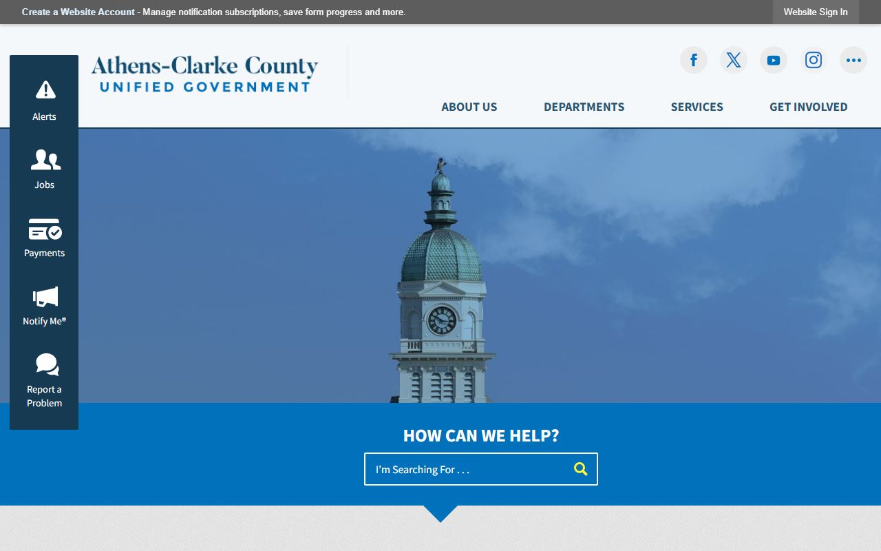 Athens-Clarke County government website