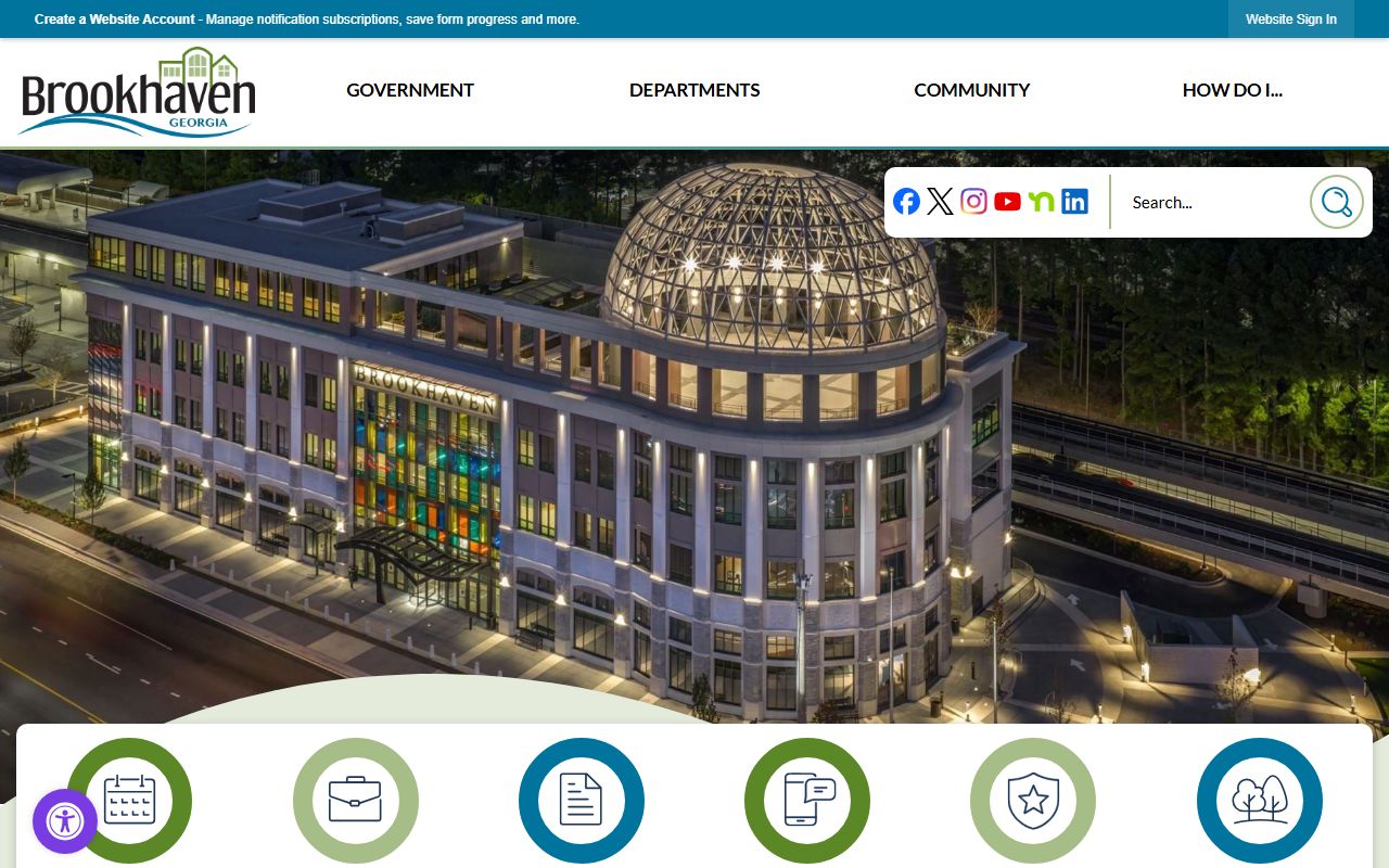 Brookhaven Police Department city website for Brookhaven booking reports