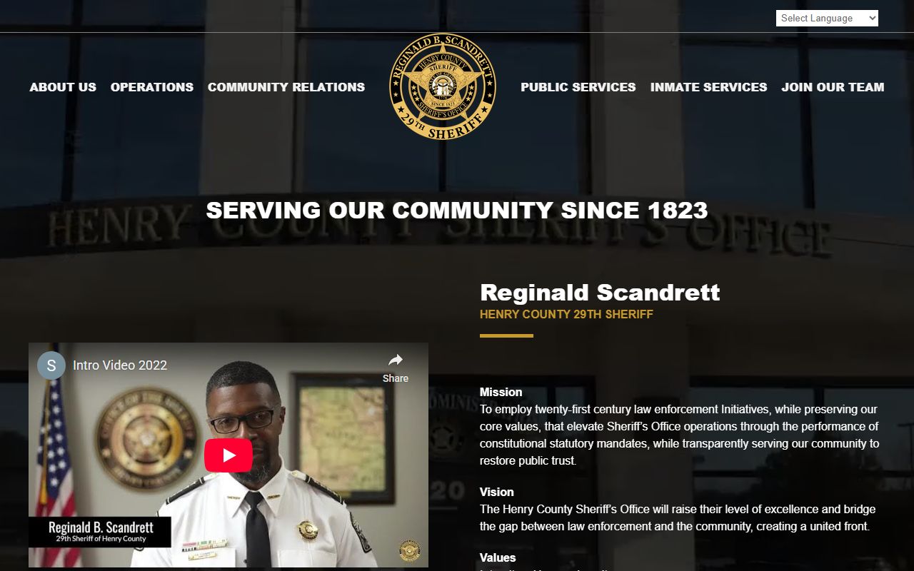 Henry County Sheriff Office website McDonough Georgia booking reports public records
