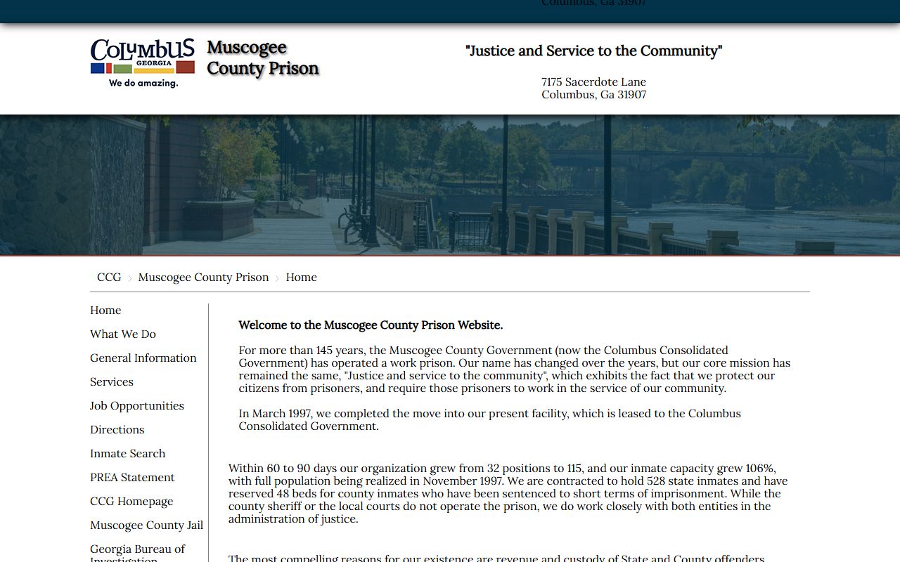 Muscogee County Prison Columbus GA